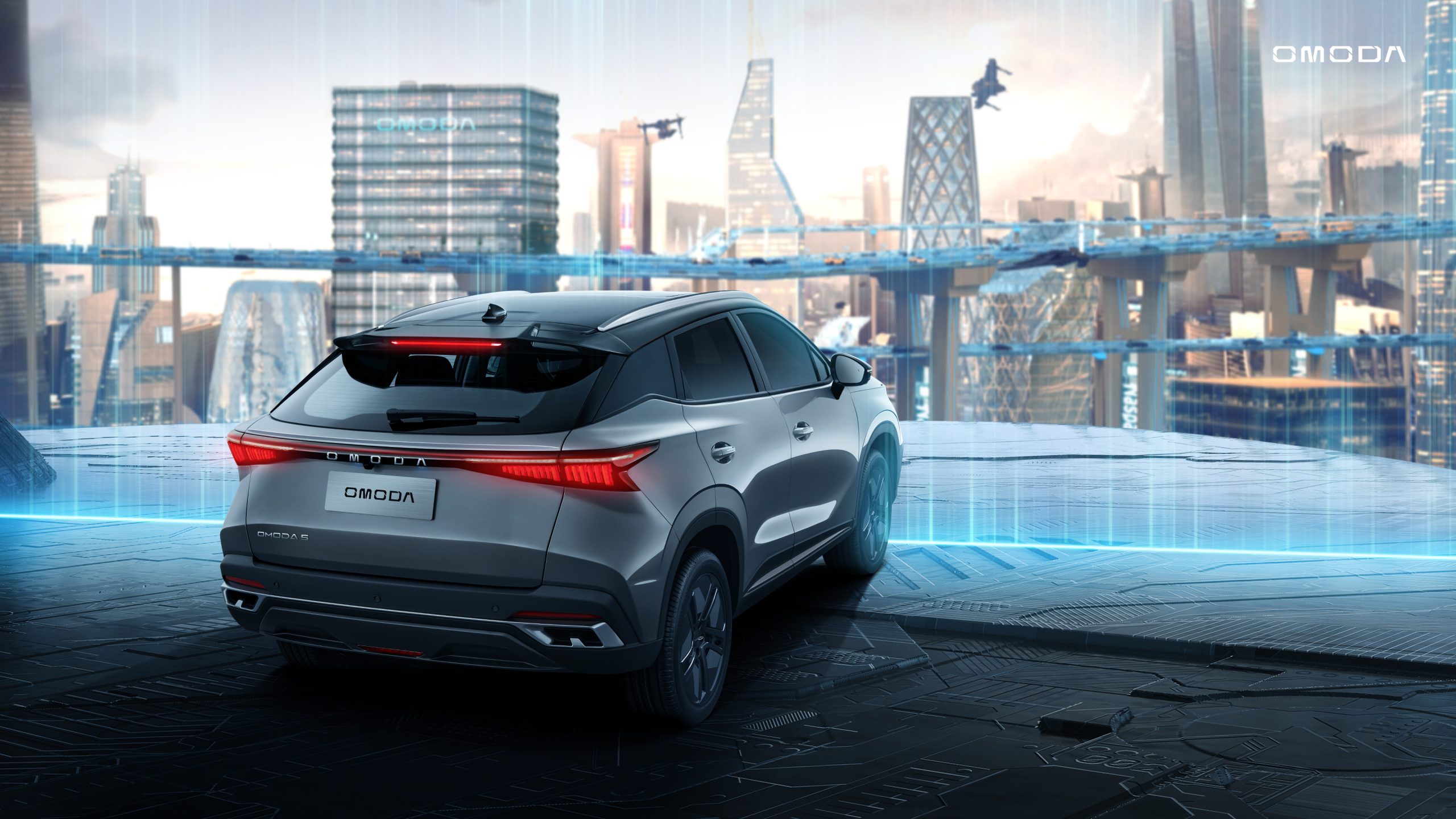 parte trasera coche omoda 5